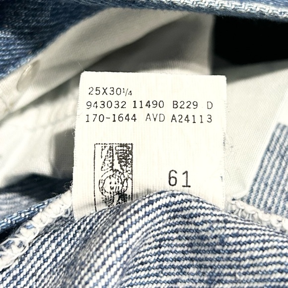 NWT Deadstock 90s Vintage Lee Riders Easy Fit Tapered Leg Jeans Med Wash 5 25 - Picture 8 of 8